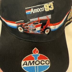 Dale Blaney Hat Adult Snapback Adjustable Black Vintage World of Outlaws AMOCO